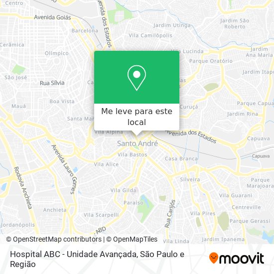 Hospital ABC - Unidade Avançada mapa