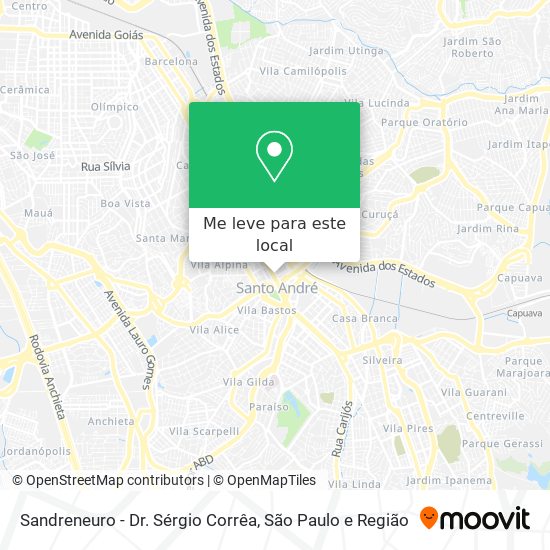 Sandreneuro - Dr. Sérgio Corrêa mapa