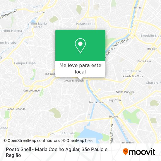 Posto Shell - Maria Coelho Aguiar mapa