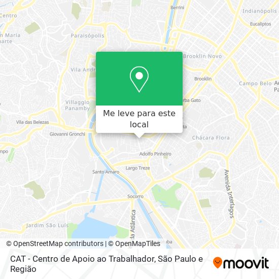 CAT - Centro de Apoio ao Trabalhador mapa
