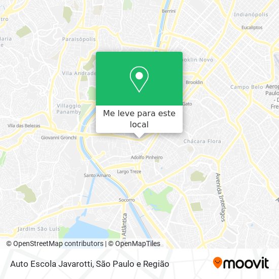 Auto Escola Javarotti mapa