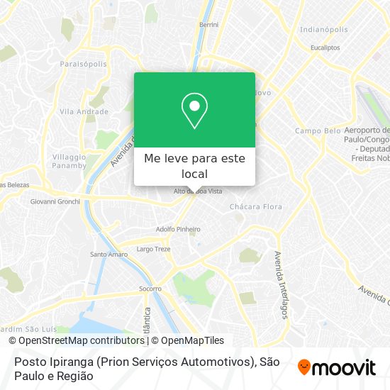 Posto Ipiranga (Prion Serviços Automotivos) mapa
