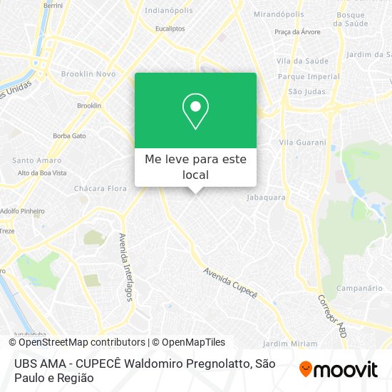 UBS AMA - CUPECÊ Waldomiro Pregnolatto mapa