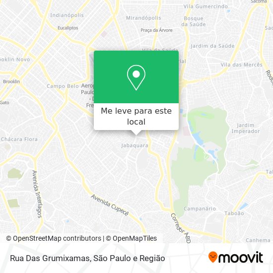 Rua Das Grumixamas mapa