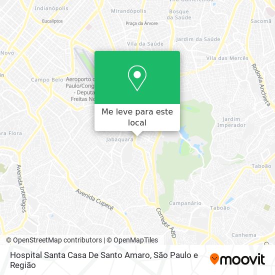 Hospital Santa Casa De Santo Amaro mapa