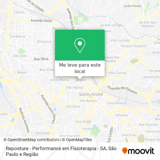 Reposture - Performance em Fisioterapia - SA mapa
