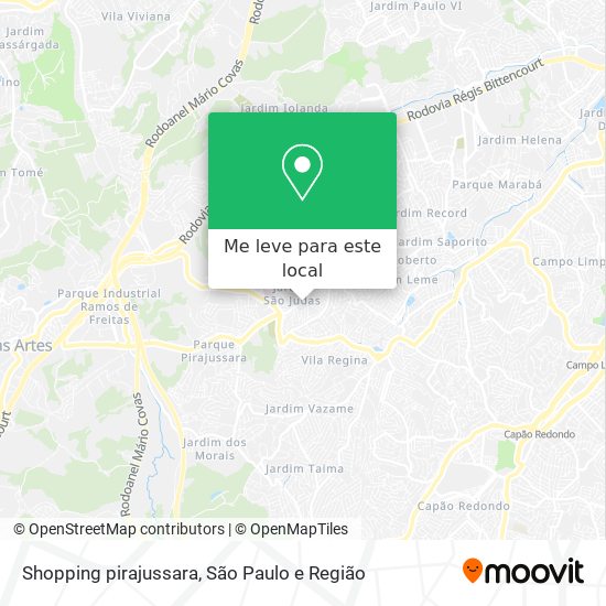 Shopping pirajussara mapa