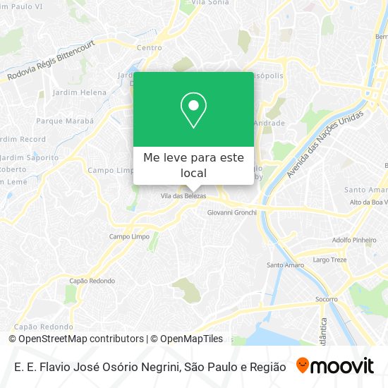 E. E. Flavio José Osório Negrini mapa