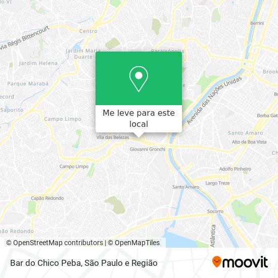 Bar do Chico Peba mapa