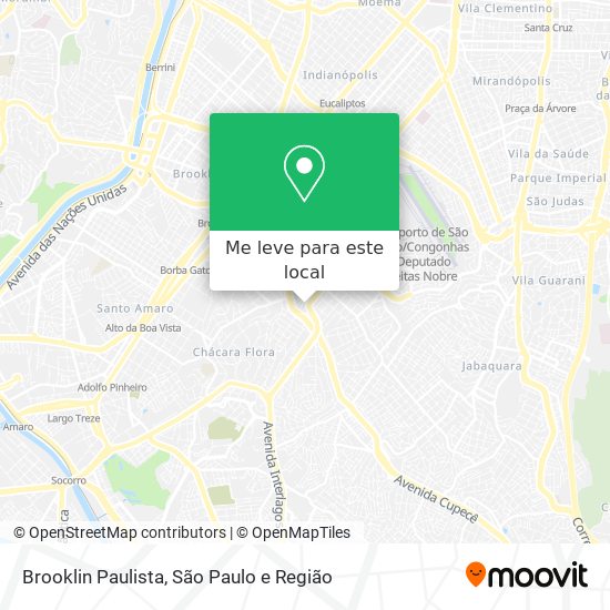 Brooklin Paulista mapa