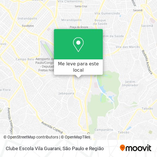 Clube Escola Vila Guarani mapa