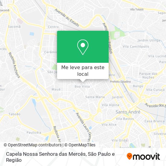 Capela Nossa Senhora das Mercês mapa
