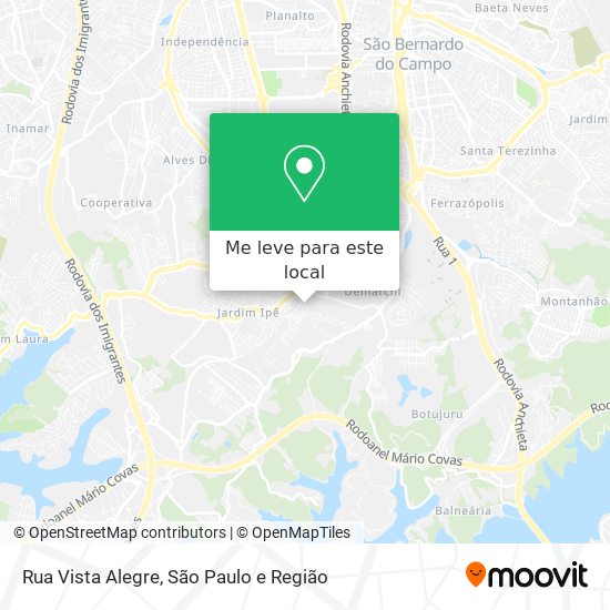 Rua Vista Alegre mapa