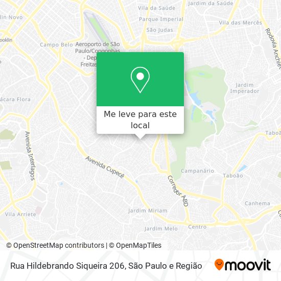 Rua Hildebrando Siqueira 206 mapa