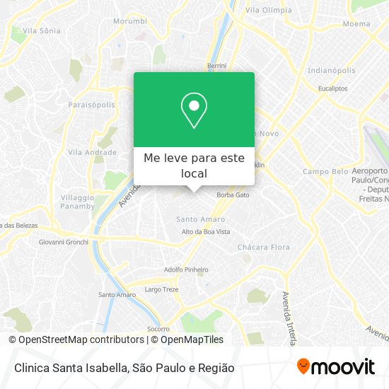 Clinica Santa Isabella mapa