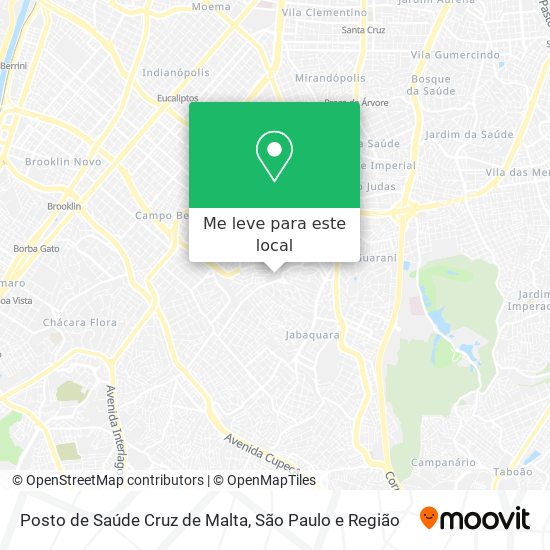 Posto de Saúde Cruz de Malta mapa