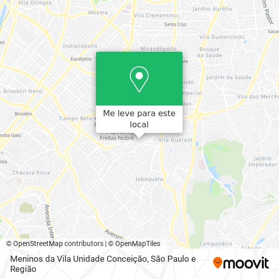 Meninos da Vila Unidade Conceição mapa