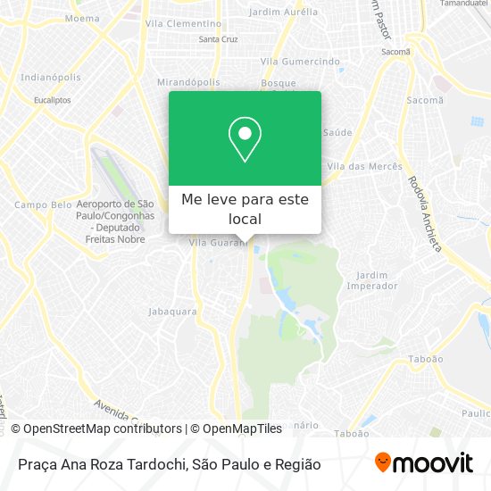 Praça Ana Roza Tardochi mapa