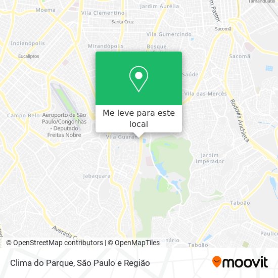 Clima do Parque mapa