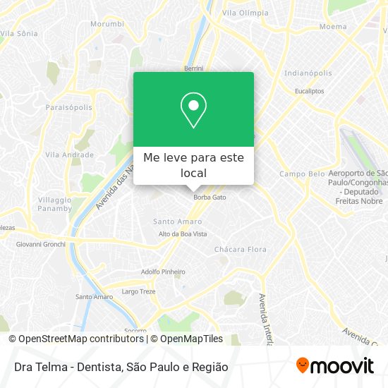 Dra Telma - Dentista mapa