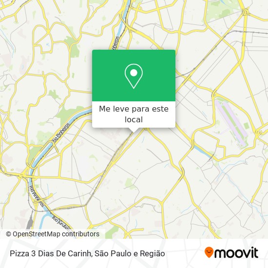 Pizza 3 Dias De Carinh mapa