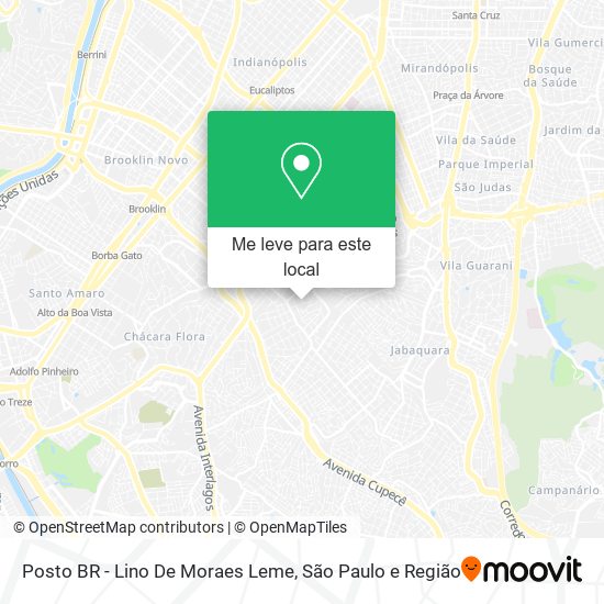 Posto BR - Lino De Moraes Leme mapa