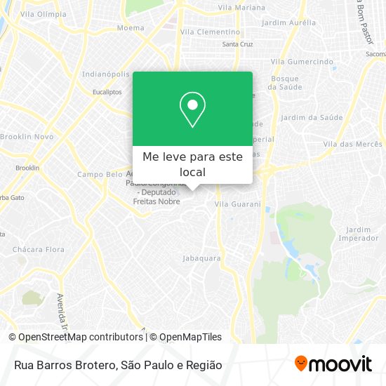 Rua Barros Brotero mapa