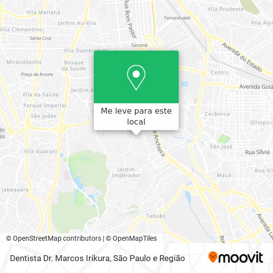 Dentista  Dr. Marcos Irikura mapa