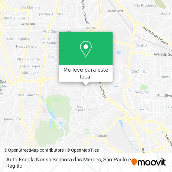 Auto Escola Nossa Senhora das Mercês mapa