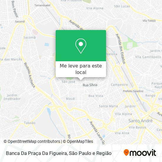 Banca Da Praça Da Figueira mapa