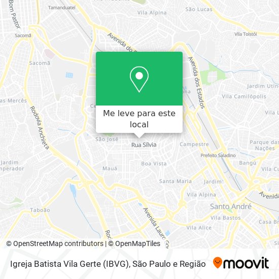 Igreja Batista Vila Gerte (IBVG) mapa
