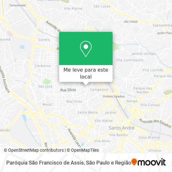 Paróquia São Francisco de Assis mapa