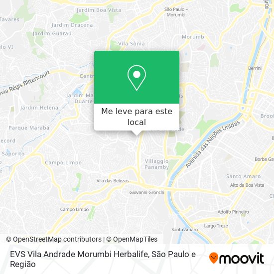 EVS Vila Andrade Morumbi Herbalife mapa