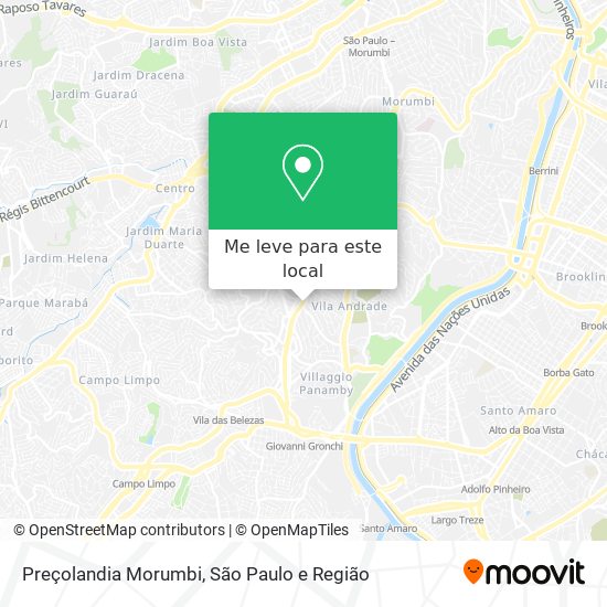 Preçolandia Morumbi mapa