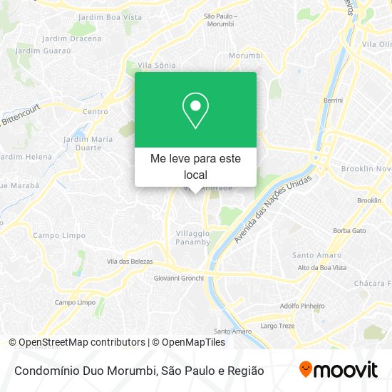 Condomínio Duo Morumbi mapa