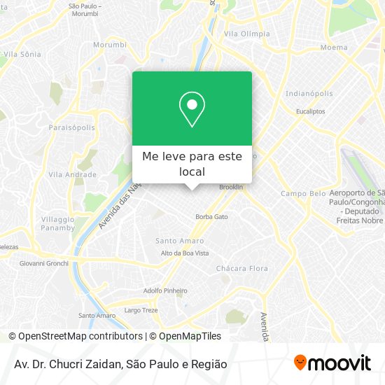 Av. Dr. Chucri Zaidan mapa