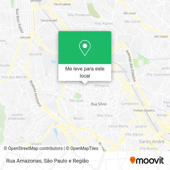 Rua Amazonas mapa