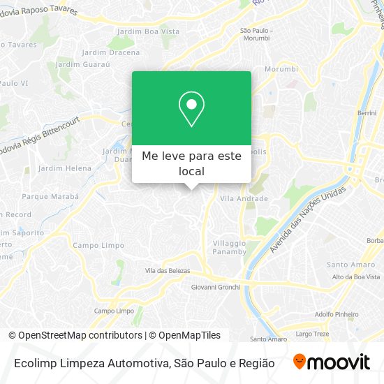 Ecolimp Limpeza Automotiva mapa