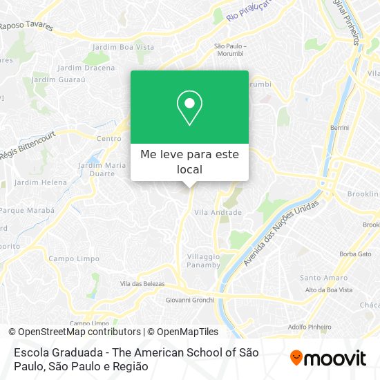 Escola Graduada - The American School of São Paulo mapa
