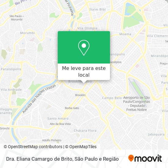 Dra. Eliana Camargo de Brito mapa