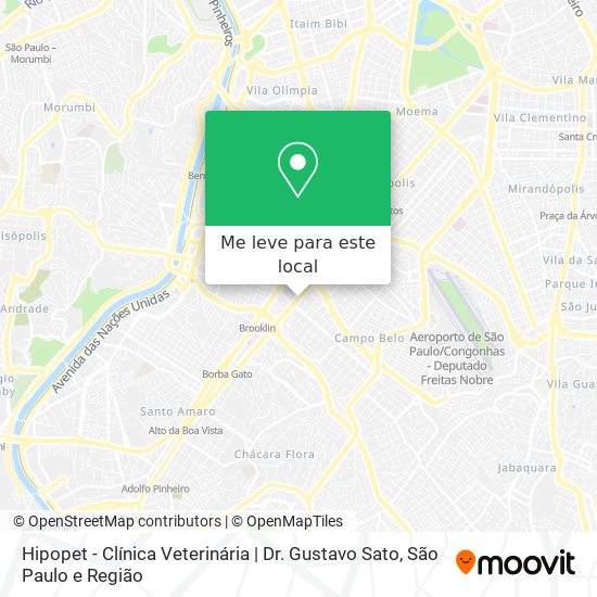 Hipopet - Clínica Veterinária | Dr. Gustavo Sato mapa