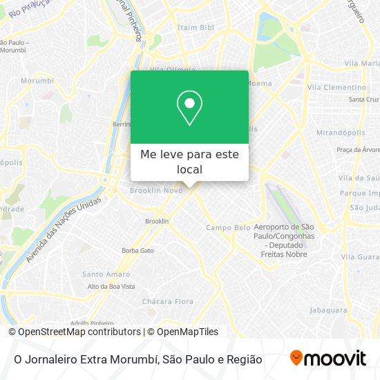O Jornaleiro Extra Morumbí mapa