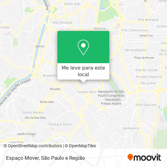 Espaço Mover mapa