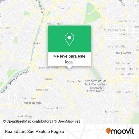 Rua Edson mapa