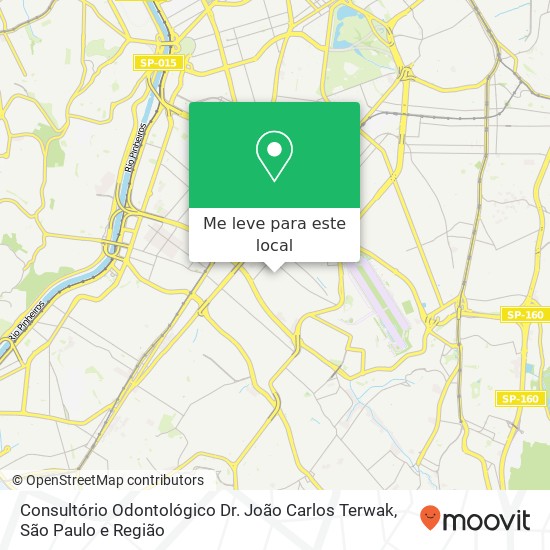 Consultório Odontológico Dr. João Carlos Terwak mapa