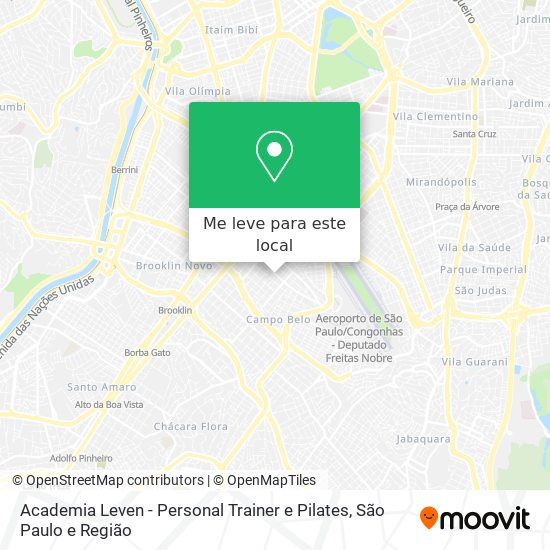 Academia Leven - Personal Trainer e Pilates mapa