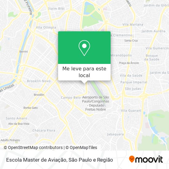 Escola Master de Aviação mapa