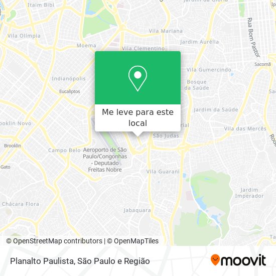 Planalto Paulista mapa