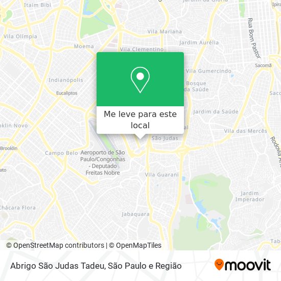 Abrigo São Judas Tadeu mapa