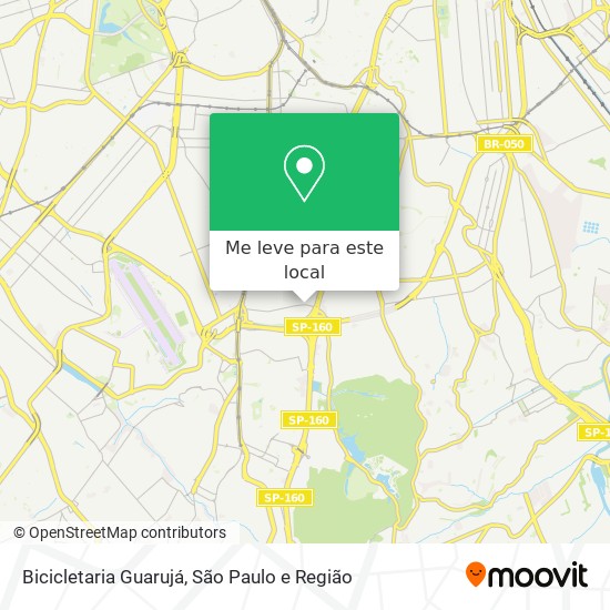 Bicicletaria Guarujá mapa